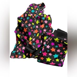 Black with stars sweatsuit for baby girl